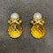 Citrine Pearl Earrings in 18ct Gold by Kiki McDonough dated Birmingham 2001, SHAPIRO & Co since1979 - image 10