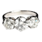 Super bright three stone diamond trilogy ring SKU: 6488 DBGEMS - image 1
