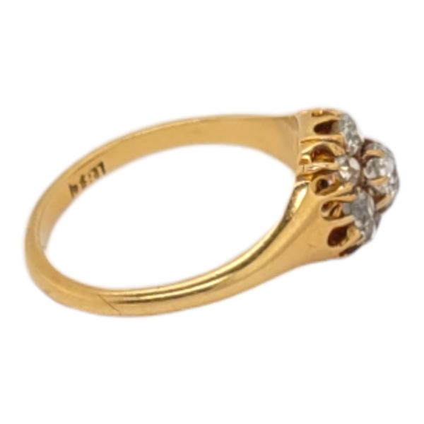 Antique diamond cluster engagement ring SKU: 6492 DBGEMS - image 3