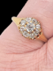 Antique diamond cluster engagement ring SKU: 6492 DBGEMS - image 2