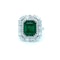 Beautiful Emerald & Diamond Ring - image 1