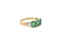 3 Stone Emerald&Diamond Ring In Yellow Gold - image 3