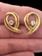 Vintage gold Garrards gold and diamond earrings SKU: 6506 DBGEMS - image 2