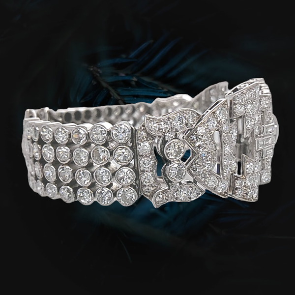 Art Deco Diamond Bracelet. - image 4