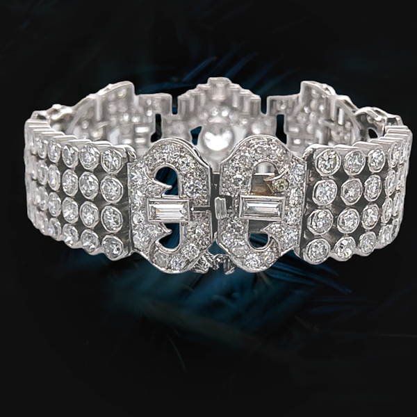 Art Deco Diamond Bracelet. - image 5