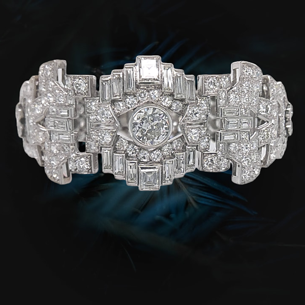 Art Deco Diamond Bracelet. - image 8