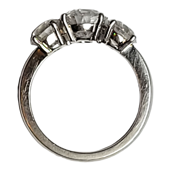 Old European cut diamond three stone ring SKU: 6513 DBGEMS - image 4