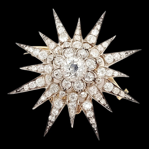 Impressive antique diamond star burst SKU: 6519 DBGEMS - image 4