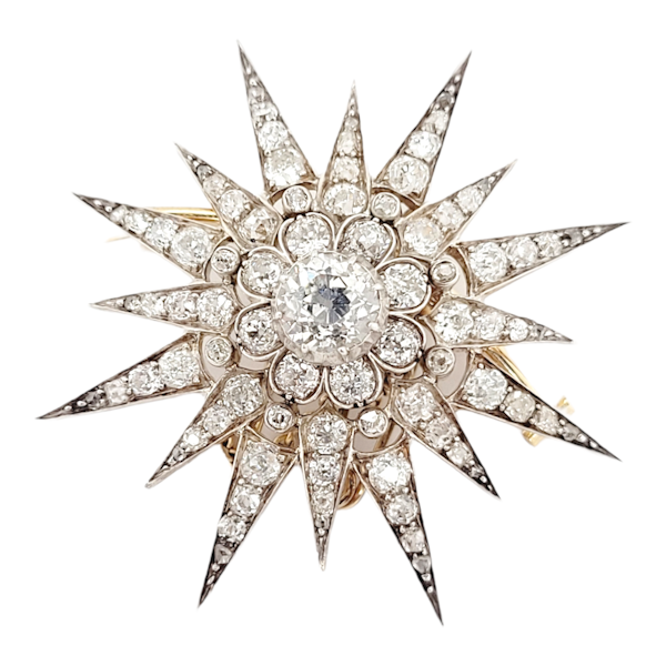 Impressive antique diamond star burst SKU: 6519 DBGEMS - image 1