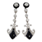 Art deco onyx and diamond drop earrings SKU: 6523 DBGEMS - image 1