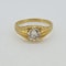 Gypsy style solitaire ring D1.24 cts - image 2