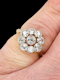 Edwardian diamond cluster engagement ring SKU: 6537 DBGEMS - image 2