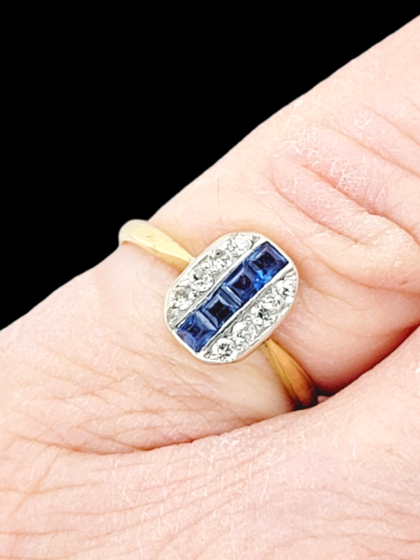 Sapphire and diamond dress ring SKU: 6541 DBGEMS - image 2