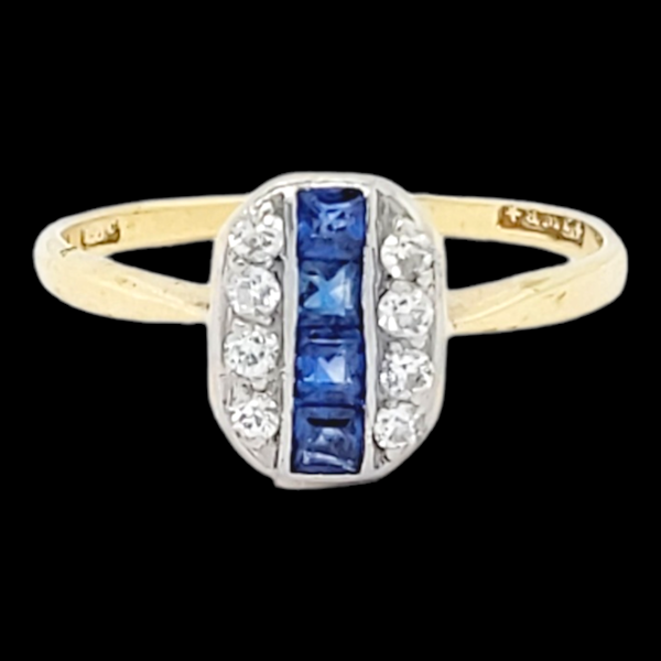 Sapphire and diamond dress ring SKU: 6541 DBGEMS - image 4
