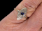 Edwardian sapphire and diamond engagement ring SKU: 6540.DBGEMS - image 2