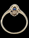 Edwardian sapphire and diamond engagement ring SKU: 6540.DBGEMS - image 3