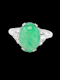 Art deco diamond jade and diamond ring SKU: 6544 DBGEMS - image 4