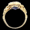 Rare Antique sapphire and diamond cluster engagement ring SKU: 6545 DBGEMS - image 3