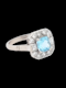 Art deco aquamarine and diamond ring SKU: 6557 DBGEMS - image 3