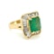 Vintage Emerald and diamond ring - image 3