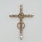 Victorian Ruby cross with Rose Diamonds - image 2