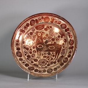 Hispano-Moresque lustre bowl, 17th century