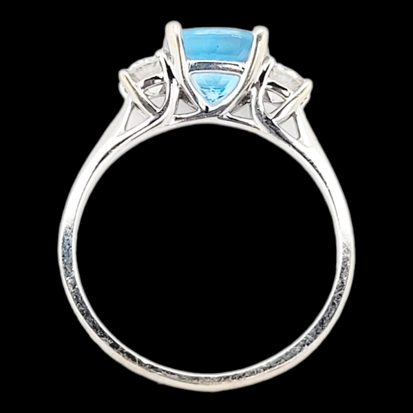 Aquamarine and diamond dress ring SKU: 6561 DBGEMS - image 3