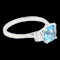 Aquamarine and diamond dress ring SKU: 6561 DBGEMS - image 4