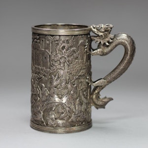 Chinese silver mug, late 19th century