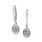 Modern Diamond And White Gold Cluster Drop Earrings, 1.53 Carats - image 4