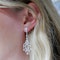 Modern Briolette Diamond And White Gold Drop Earrings, 7.23 Carats - image 2