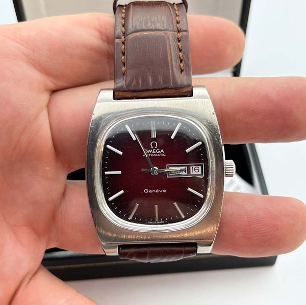 Omega Geneve Auto, Day/Date ,S/Steel 1974 1022 2, Tropicalised Dial - image 3