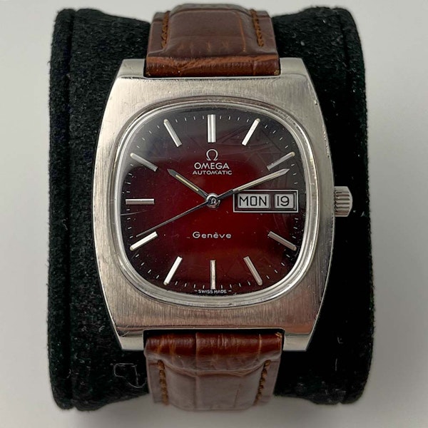 Omega Geneve Auto, Day/Date ,S/Steel 1974 1022 2, Tropicalised Dial - image 1