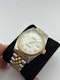 Rolex 36mm Datejust White Dial with Roman Numeral Markers 18k Yellow Gold Fluted Bezel. - image 2