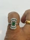 Lovely Edwardian emerald diamond platinum ring at Deco&Vintage Ltd - image 3