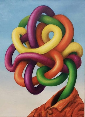 Knot in an orange shirt, 2022 | Einar Lúðvík Ólafsson