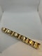 Heavy and chic 1940,s French tank 18ct yellow and rose gold bracelet at Deco&Vintage Ltd - image 2