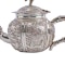 Antique Chinese Silver Teapot with decorative repousse panels and bamboo elements c.1890 - image 4