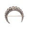 Victorian Diamond And Silver Upon Gold Crescent Brooch, Circa 1890, 5.40 Carats - image 4