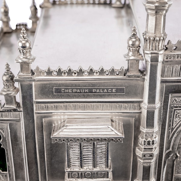 A fine and imposing silver model of the Kalas Mahal section of the Chepauk palace Chennai (Madras) - image 7
