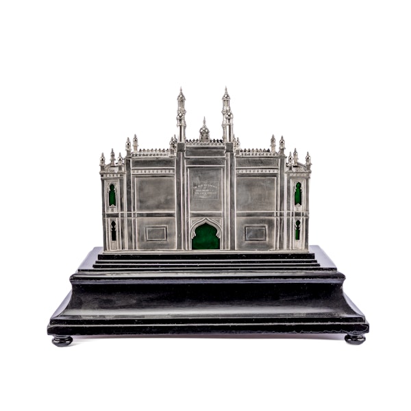 A fine and imposing silver model of the Kalas Mahal section of the Chepauk palace Chennai (Madras) - image 3