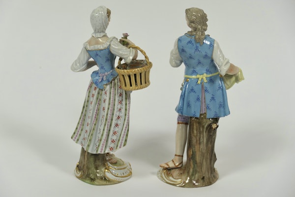 Pair of Meissen figures - image 2