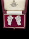 Pair of 1940's floral diamond earrings SKU: 6581 DBGEMS - image 1