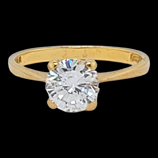 Vintage diamond engagement ring SKU: 6609 DBGEMD - image 2