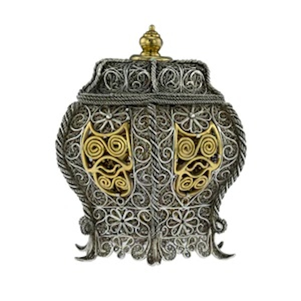 Antique Sumatran Silver Parcel Gilt Betel Container, Indonesia - 18th Century - image 2