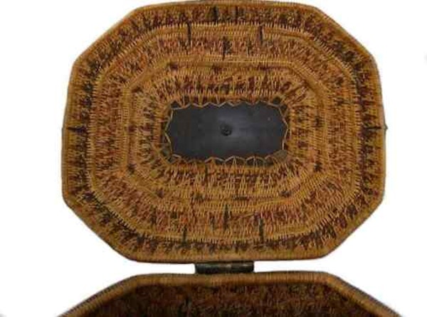 Antique Sri Lankan Dowry Basket, Silver Mounts, Figural Elephant – Late 18th C. - image 5