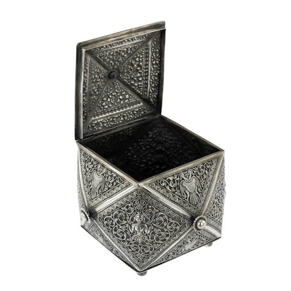 Antique Sri Lankan Silver Multi-Sided Box, Sri Lanka, Ceylon - Circa 1900 - image 5