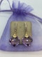 Lovely and wearable amethyst and diamond earrings at Deco&Vintage Ltd - image 2