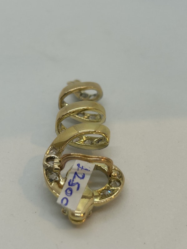 Victorian French emerald and diamond snake slide at Deco&Vintage Ltd - image 4