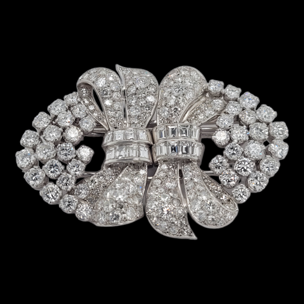 Stunning art deco diamond double clip brooches SKU: 6610 DBGEMS - image 2
